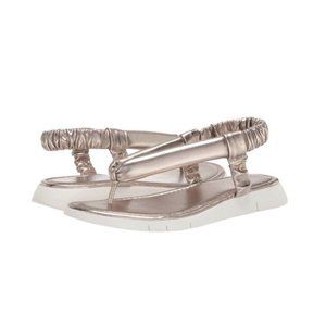 Sam Edelman Circus NY Women's Marita Flat Sandals Metallic Size 8